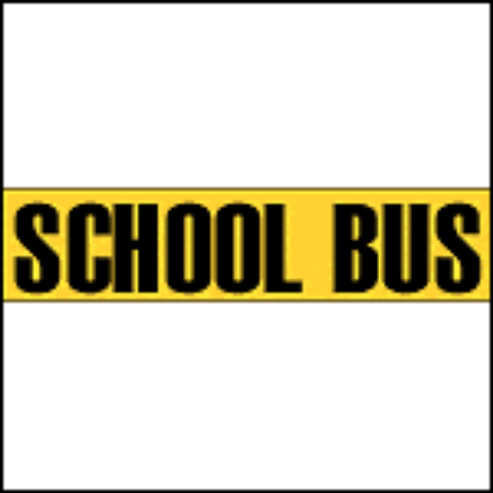 Picture of Magnetic Sign with 6" School Bus Decal Part#SB SIGN,6" MAGNETIC