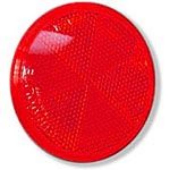 Picture of Red, 3", Self-Adhesive, Reflector Part#1835479
