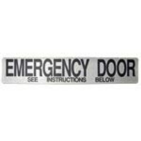 Picture of Emergency Door - See Instructions Below Decal-Part#0847707
