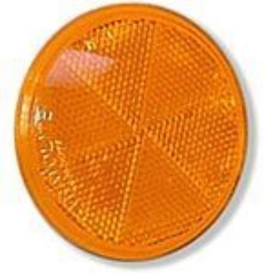 Picture of Amber, 3", Self-Adhesive, Reflector Part# 00125136