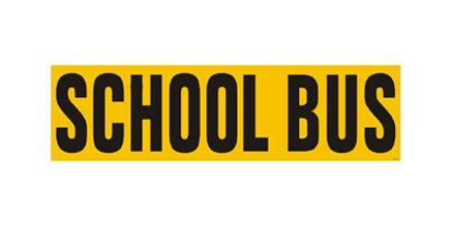 Picture of Magnetic "SCHOOL BUS" Sign - 8"x28" Part#SB 8x28" Magnetic
