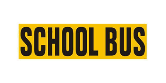 Picture of Magnetic "SCHOOL BUS" Sign - 8"x28" Part#SB 8x28" Magnetic