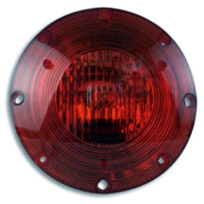 Picture of Weldon 1080 Series Flat Warning Light - Red Part # 00082815