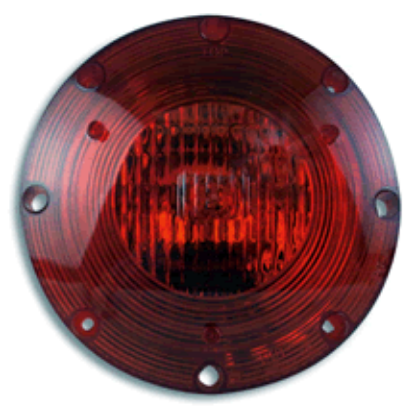 Picture of Weldon 1080 Series Flat Warning Light - Red Part#0082815