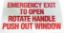 Show details for Emergency Exit POW Decal Part#10014293 Picture of Emergency Exit POW Decal Part#10014293