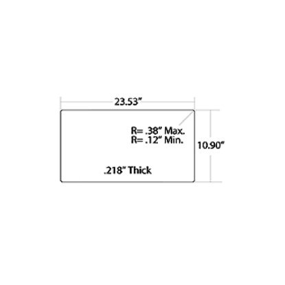 Picture of Glass-Style Single Pane Upper BB Conventional O/O Door Part # 01773142