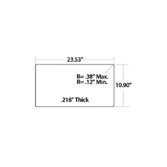 Picture of Glass-Style Single Pane Upper BB Conventional O/O Door Part # 01773142