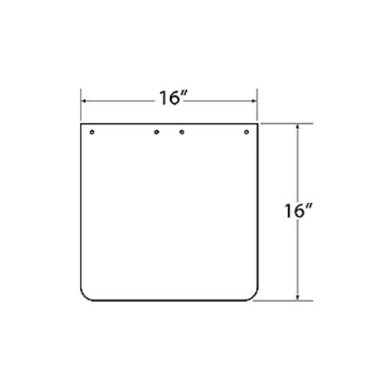 Picture of Mudflap Front Rubber Part #00118390