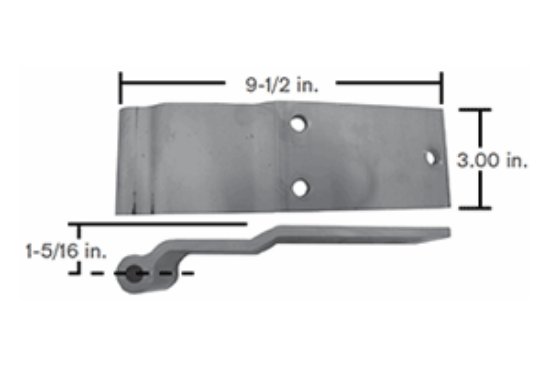 Picture of Utility 3-Hole Trailer Hinge #SWH-UT01