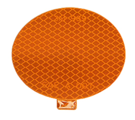 Picture of Amber, 3", Self-Adhesive, Reflector Diamond Grade Part#00125136