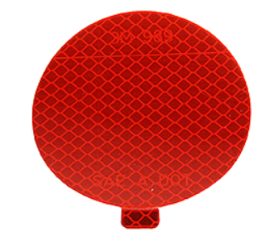 Picture of Red, 3", Self-Adhesive, Reflector Diamond Grade Part# 00125137