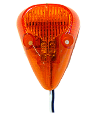 Picture of LIGHT, MARKER, TRIANGULAR, AMBER, LED  Part # 0075256