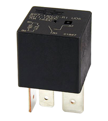 Picture of RELAY, 12V, HIGH POWER MINI ISO AUTOMOTIVE Part # 00079077