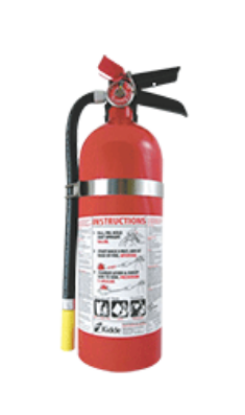 Picture of FIRE EXTINGUISH 5 LB, CLASS ABC, MODEL FC34M-VB, W/BRKT Part # WLK466425