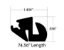 Picture of GLAZING, RUBBER, 74.5625 for BB VISION REAR GLASS Part # 01114321