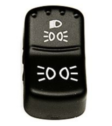 Picture of ROCKER, BUTTON, NGR, HEAD/PARK LIGHTS, LED BCCV Part # 00088303