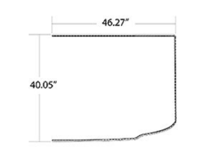 Picture of TRIM, WINDSHIELD, OUTER PERIMETER, RH, T3 Part # 10029999