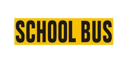 Picture of School Bus Decal-Reflective Part # 00002725